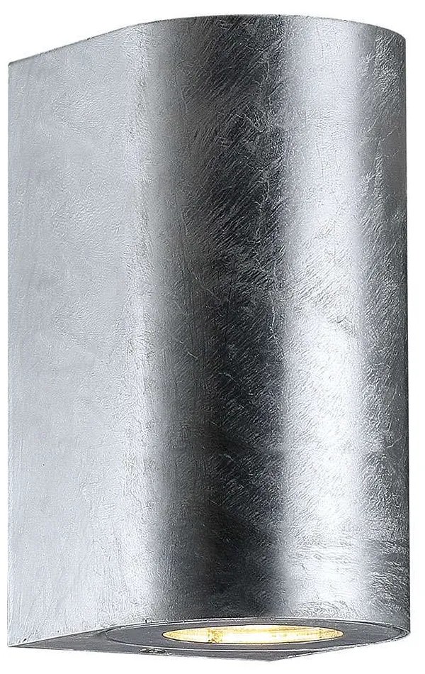 Φωτιστικό Τοίχου Canto Maxi 2 49721031 10x8,7x17cm 2xGU10 28W IP44 Steel Nordlux Metal