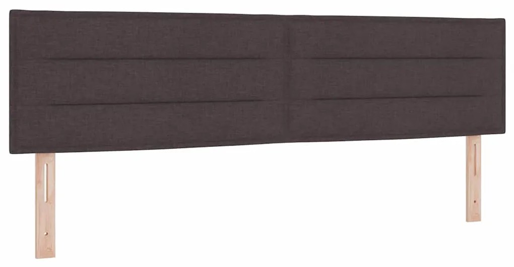 vidaXL Κρεβάτι box spring με στρώμα με στρώμα Σκούρο Καφέ 180 x 200 cm