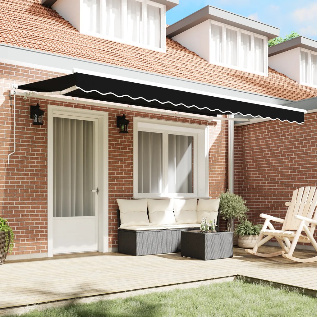 vidaXL Σκηνίτσα Αναδιπλούμενη Μαύρο 400 x 200 cm