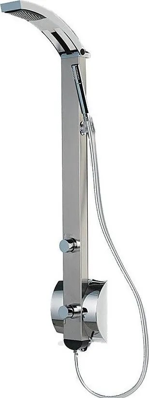 Dolce Vita Idea Spout Chrome Στήλη Nτους Θερμομικτική 3 εξόδων Από Μασίφ Αλουμίνιο, 136,4 εκ.