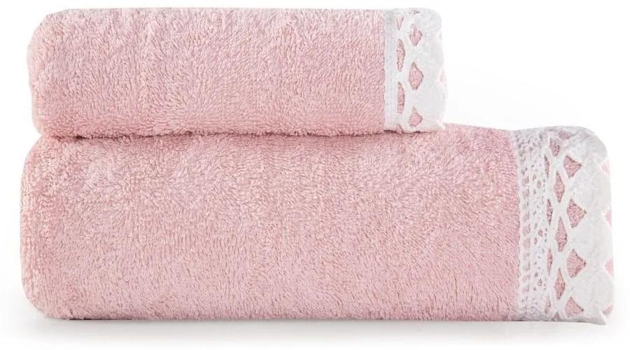 Πετσέτα Crochet Σετ 2τμχ 1120-Pink Nef-Nef Σετ Πετσέτες 50x90cm 100% Βαμβάκι