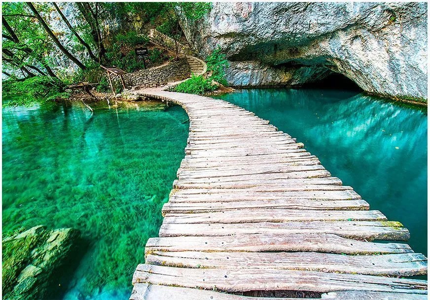 Αυτοκόλλητη φωτοταπετσαρία - Plitvice Lakes National Park, Croatia - 147x105