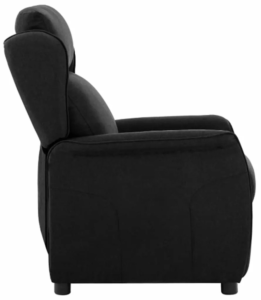 vidaXL Ανακλινόμενη πολυθρόνα Μαύρο 67.5 x 93.5 x 101.5 εκ ύφασμα