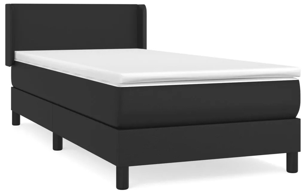 ΚΡΕΒΑΤΙ BOXSPRING ΜΕ ΣΤΡΩΜΑ ΜΑΥΡΟ 90X200ΕΚ. ΑΠΟ ΣΥΝΘΕΤΙΚΟ ΔΕΡΜΑ 3130637