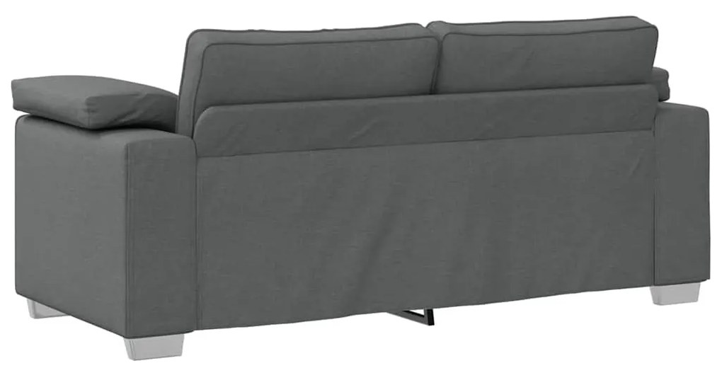 vidaXL Καναπές με μαξιλάρι Σκούρο γκρι 180 x 77 x 82 εκ ύφασμα