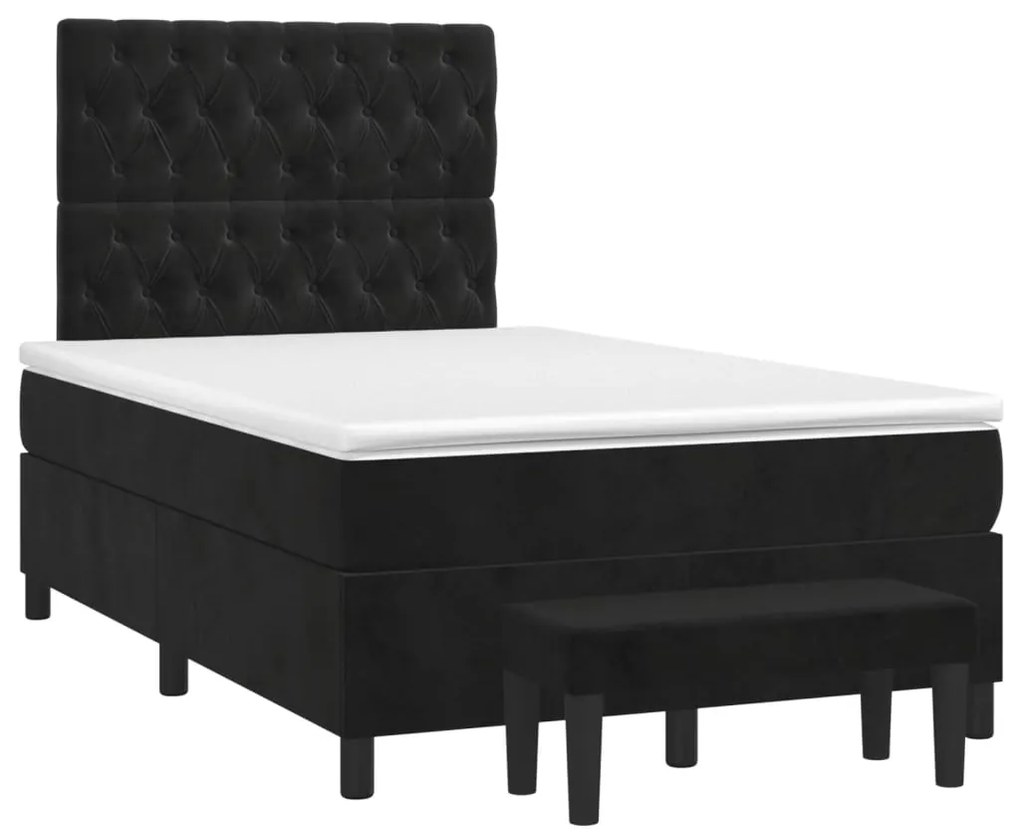 ΚΡΕΒΑΤΙ BOXSPRING ΜΕ ΣΤΡΩΜΑ ΜΑΥΡΟ 120X190 ΕΚ. ΒΕΛΟΥΔΙΝΟ 3270489