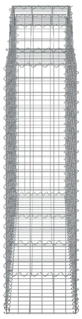 vidaXL Συρματοκιβώτια Τοξωτά 15 τεμ. 200x50x140/160 εκ. Γαλβαν. Ατσάλι