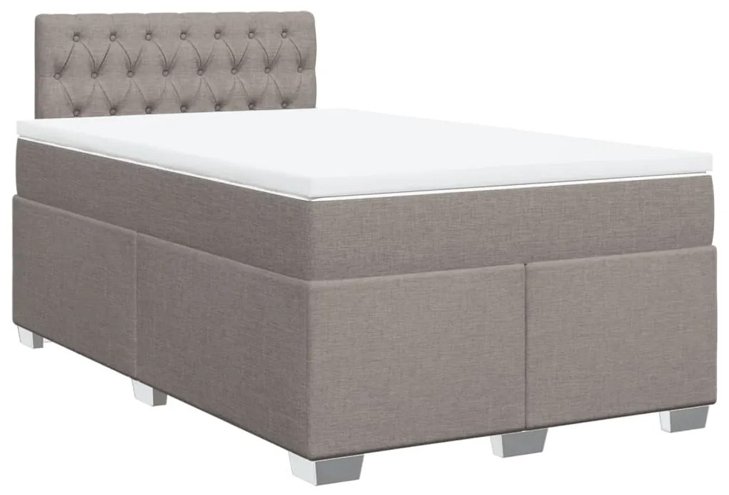 ΚΡΕΒΑΤΙ BOXSPRING ΜΕ ΣΤΡΩΜΑ TAUPE 120X190 ΕΚ. ΥΦΑΣΜΑΤΙΝΟ 3288138