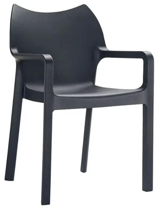 SIESTA DIVA BLACK ΠΟΛΥΘΡΟΝΑ ΠΟΛ/ΝΙΟΥ 57X53X84εκ.20.0081