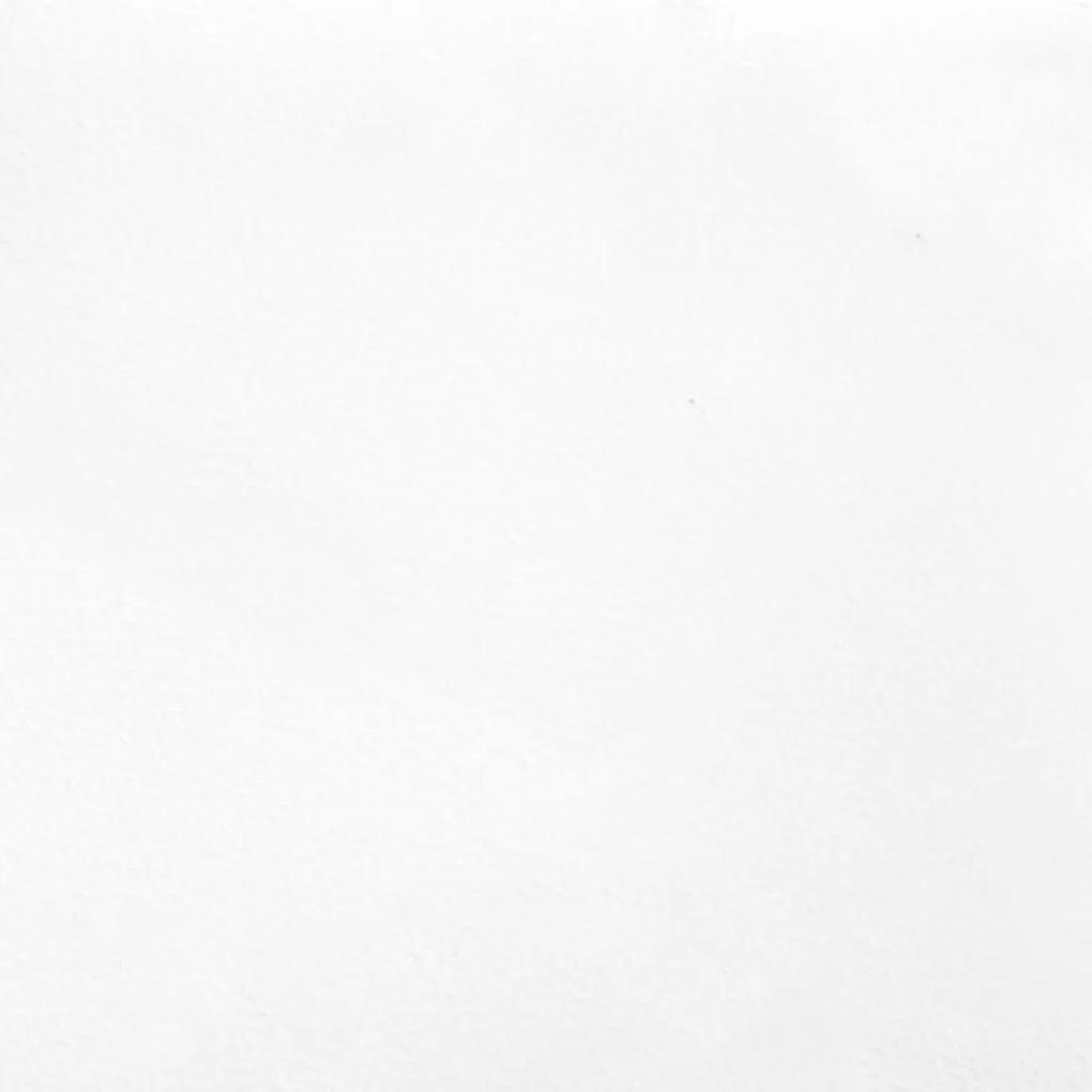 Πάγκος Λευκός 70 x 30 x 30 εκ. από Συνθετικό Δέρμα - Λευκό