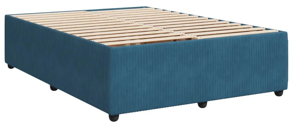 ΚΡΕΒΑΤΙ BOXSPRING ΜΕ ΣΤΡΩΜΑ ΣΚΟΥΡΟ ΜΠΛΕ 160X200 ΕΚ. ΒΕΛΟΥΔΙΝΟ 3292386