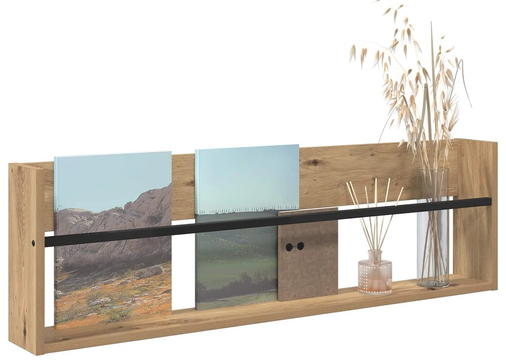 vidaXL Ράφι Περιοδικών Artisan Oak 100 x 12 x 30 εκ Επεξεργασμένο ξύλο