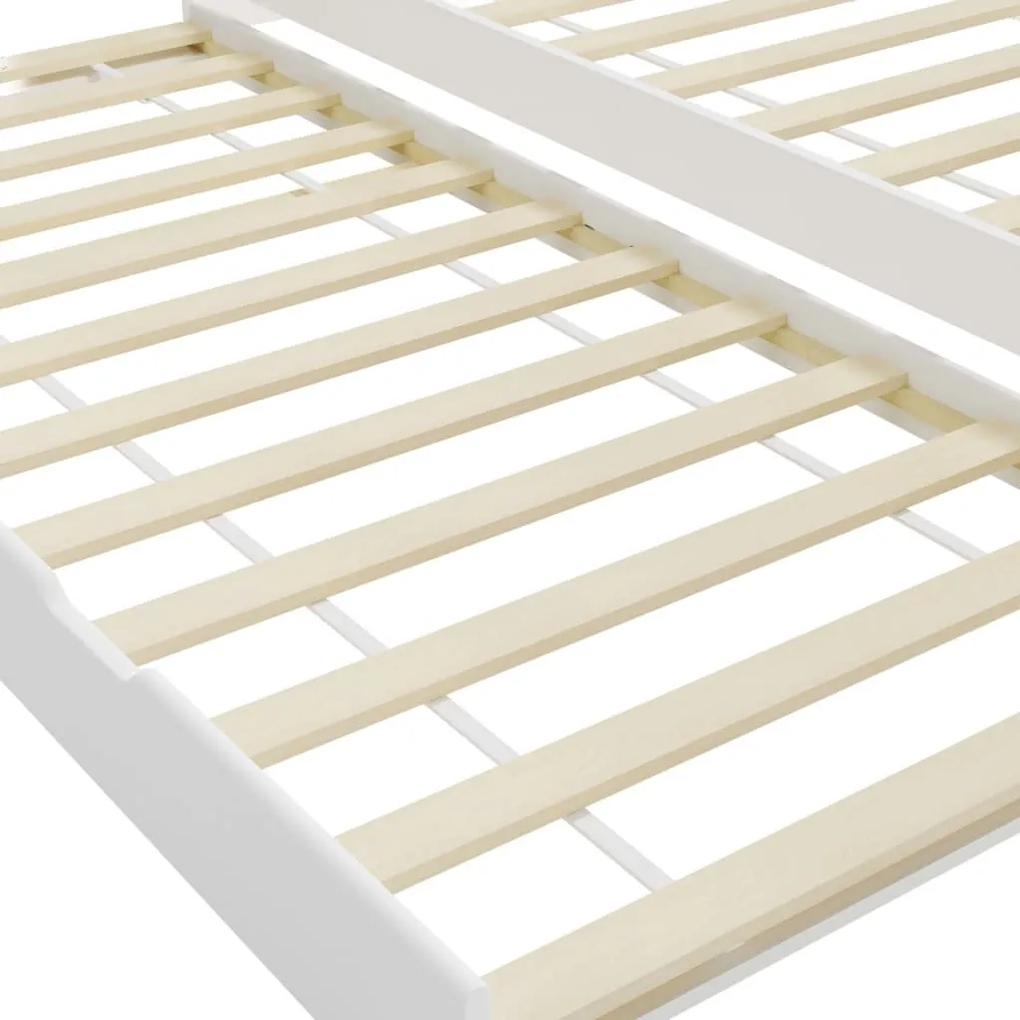 Πλαίσιο για Καναπέ - Κρεβάτι Λευκό 90x200 εκ. από Ξύλο Πεύκου - Λευκό