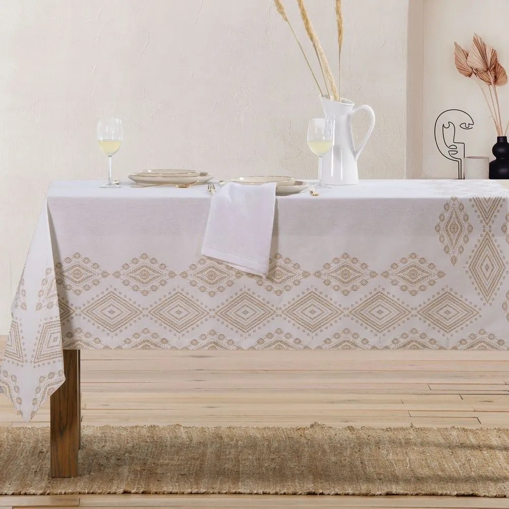 Τραπεζομάντηλο Shreder Ecru Nef-Nef 140X240 100% Cotton