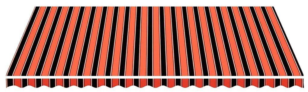 vidaXL Τεντόπανο Ανταλλακτικό Πορτοκαλί / Καφέ 5 x 3,5 μ.