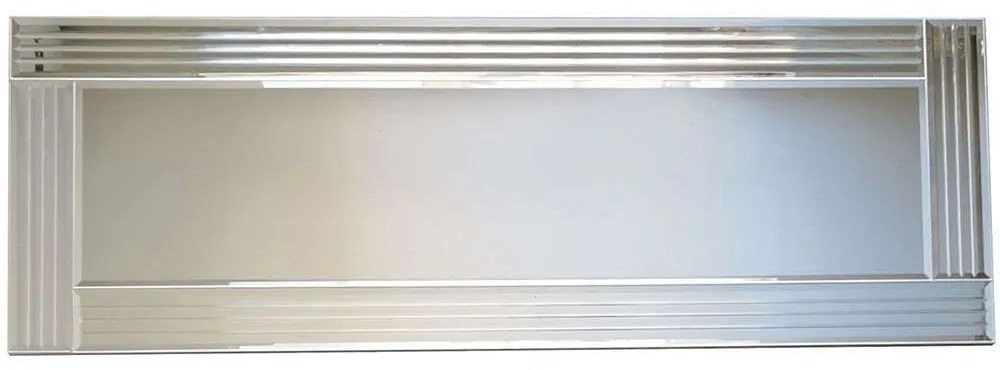 Καθρέπτης Τοίχου 552NOS2122 120x40cm Silver Aberto Design Mdf,Γυαλί