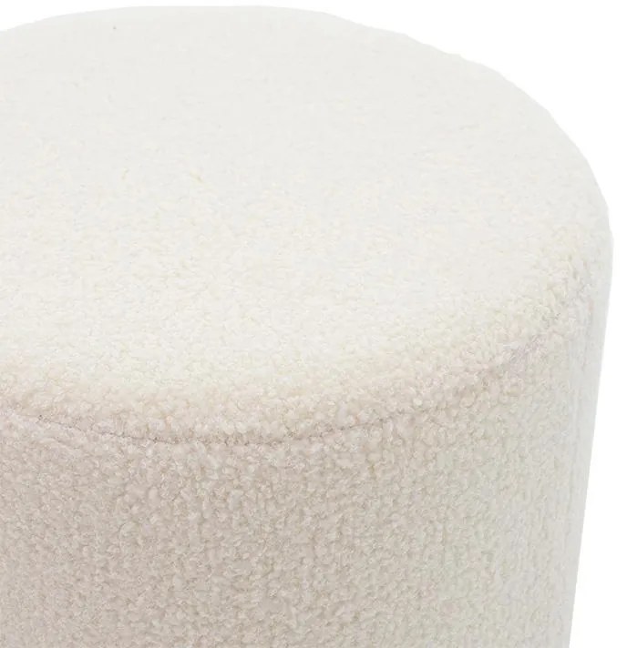 Σκαμπό Dash μπουκλέ κρεμ-χρυσό Φ35x35εκ 35x35x35 εκ.