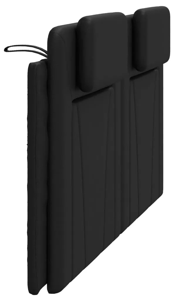 vidaXL Μαξιλάρι για Κεφαλάρι Viana Μαύρο 180 εκ. από Συνθετικό Δέρμα