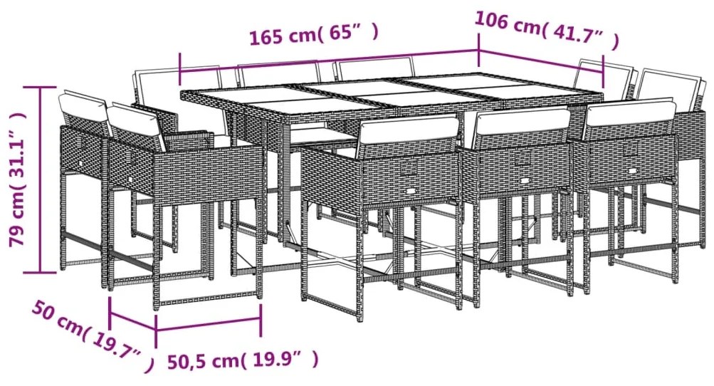 ΣΕΤ ΤΡΑΠΕΖΑΡΙΑΣ ΚΗΠΟΥ 11 ΤΕΜ. ΜΠΕΖ ΣΥΝΘΕΤΙΚΟ ΡΑΤΑΝ ΜΕ ΜΑΞΙΛΑΡΙΑ 3278159