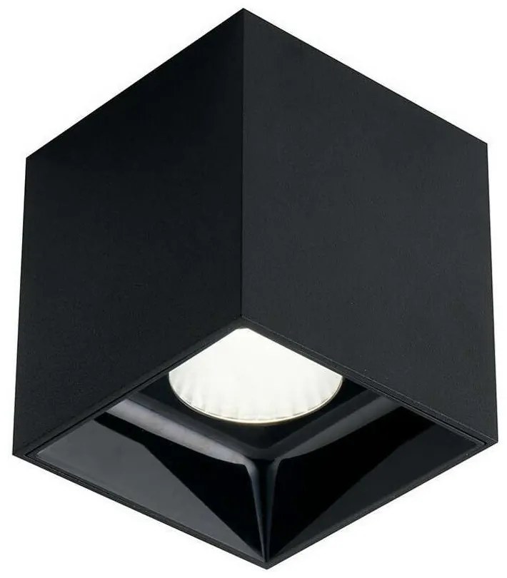 Φωτιστικό Οροφής - Σποτ Mig LED-MIG-Q20C NER 20W Led 3000K 11,5x11,5x11,6cm Black Intec Aluminium