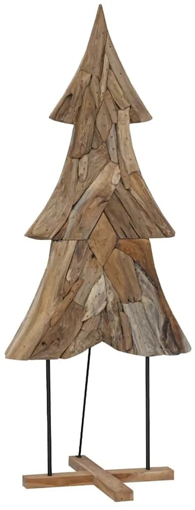 vidaXL Χριστουγεννιάτικο Δέντρο με βάση Καφέ 180 cm Μασίφ ξύλο teak