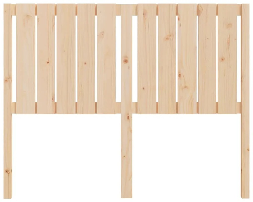 vidaXL Κεφαλάρι Κρεβατιού 125,5 x 4 x 100 εκ. από Μασίφ Ξύλο Πεύκου