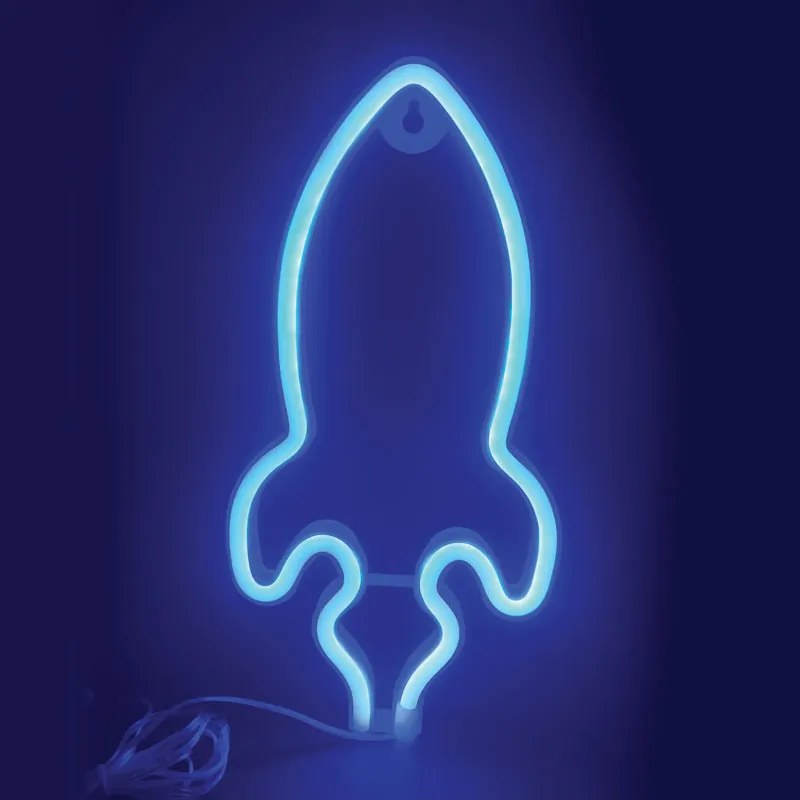 Διακοσμητικό Φωτιστικό Τοίχου LED Aca Rocket X04876320 Blue