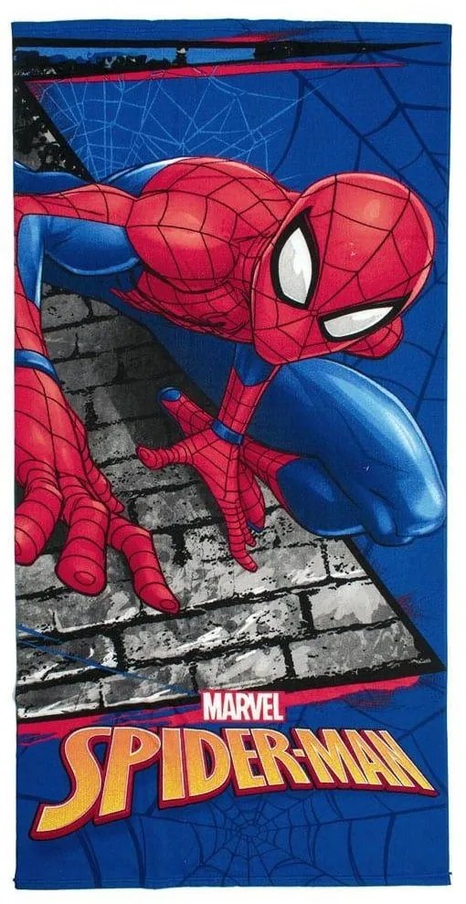 Πετσέτα Θαλάσσης Παιδική Quick Dry Marvel Spider-Man 97 Blue DimCol Beach 70x140cm Microfiber