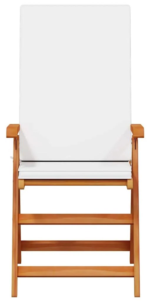 vidaXL Καρέκλα Κήπου 8 pcs Καφέ 57 x 71.5 x 104εκ Μασίφ ξύλο teak