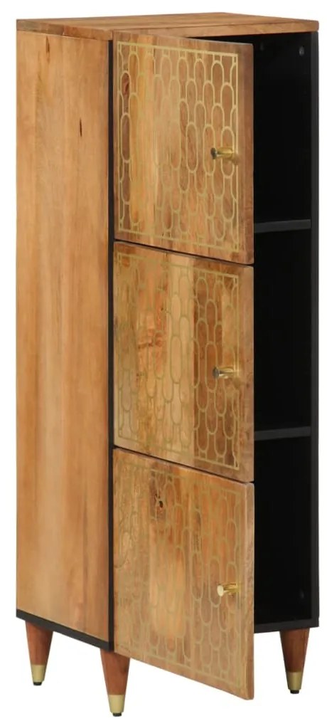 vidaXL Ντουλάπι 40 x 33 x 110 εκ. από Μασίφ Ξύλο Μάνγκο