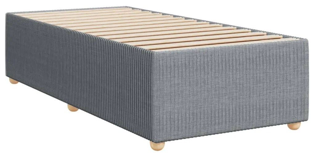 ΚΡΕΒΑΤΙ BOXSPRING ΜΕ ΣΤΡΩΜΑ ΑΝΟΙΧΤΟ ΓΚΡΙ 80X200 ΕΚ. ΥΦΑΣΜΑΤΙΝΟ 3289583