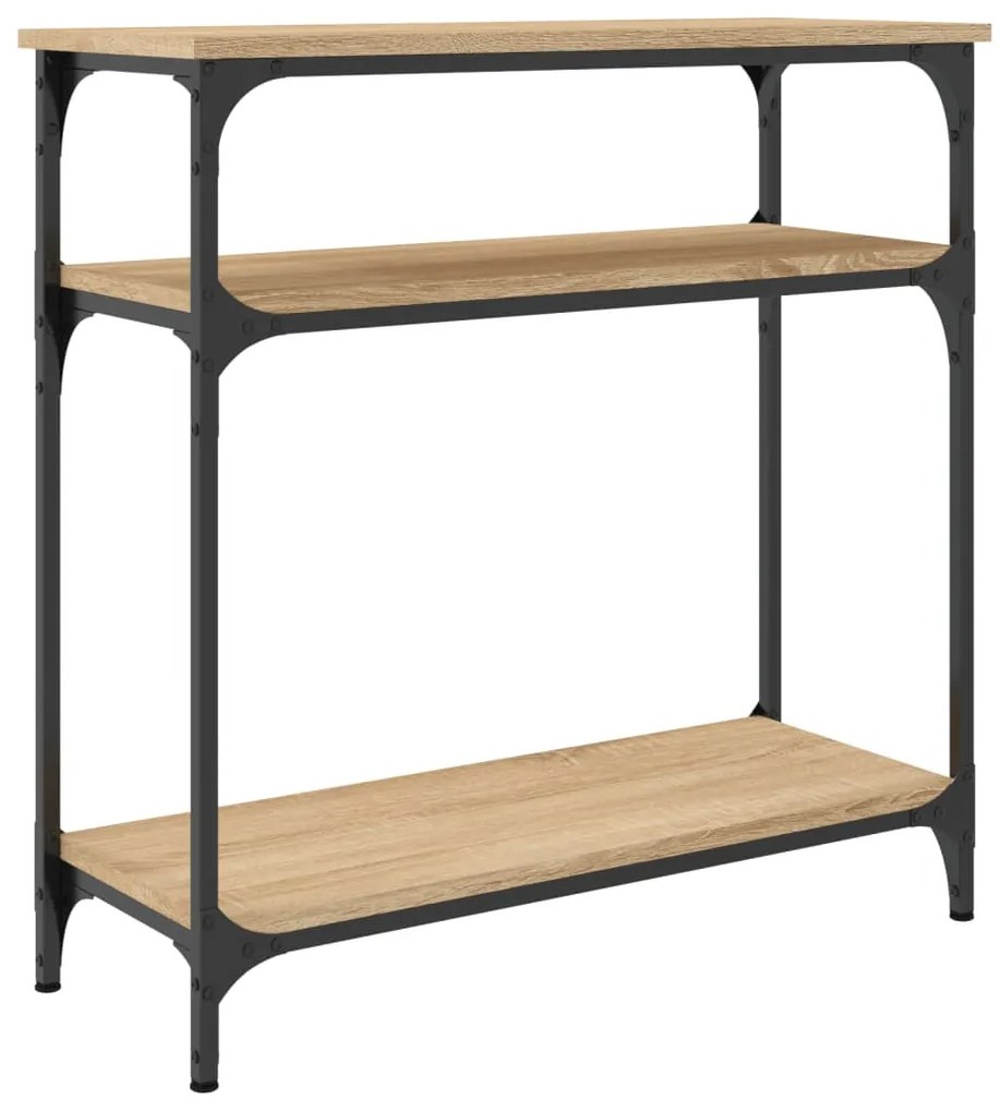 vidaXL Τραπέζι Κονσόλα Sonoma Δρυς 75x29x75 εκ. Επεξεργασμένο Ξύλο