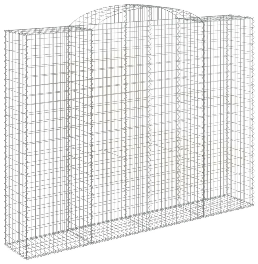 vidaXL Συρματοκιβώτια Τοξωτά 6 τεμ. 300x50x220/240 εκ. Γαλβαν. Ατσάλι