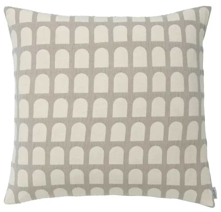 Κάλυμμα Μαξιλαριού Arch - 100% Βαμβάκι Off White Μπεζ W60 x L60 cm KRISTINA DAM studio