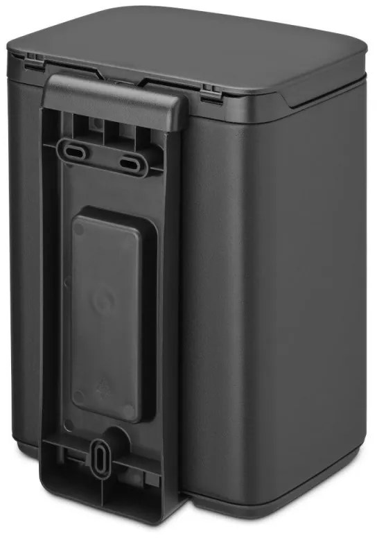 Κάδος Brabantia Bo Small 1008866, 4 L, Ομαλό και αθόρυβο άνοιγμα, Αντιολισθητική βάση, Ορυκτή επίστρωση, Σκούρο γκρι