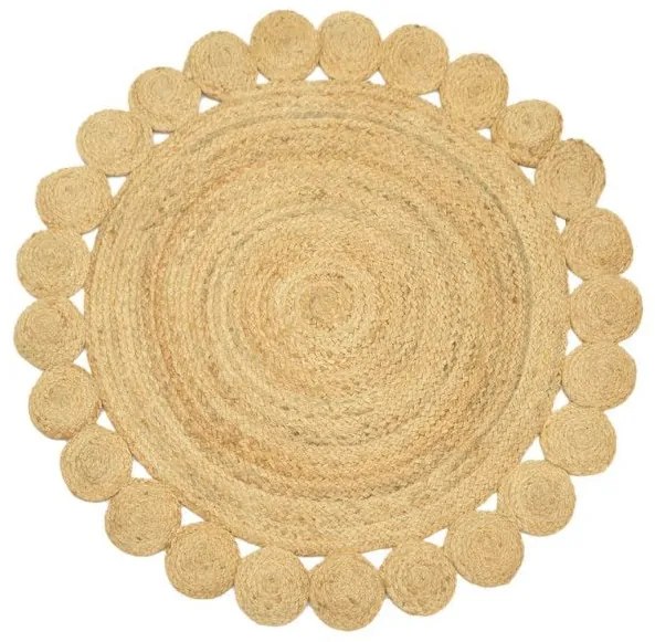 Χαλί Voni Inart φυσικό γιούτα Φ120x1εκ 302-000007 302-000007 Καφέ