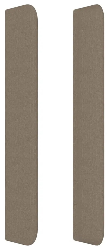 vidaXL Κεφαλάρι με Πτερύγια Taupe 83x16x118/128 εκ. Υφασμάτινο