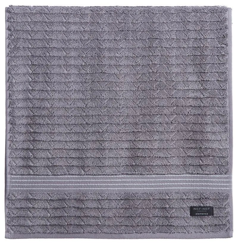 Πετσέτα Elgyn Grey Nef-Nef Homeware Σώματος 80x160cm 100% Βαμβάκι