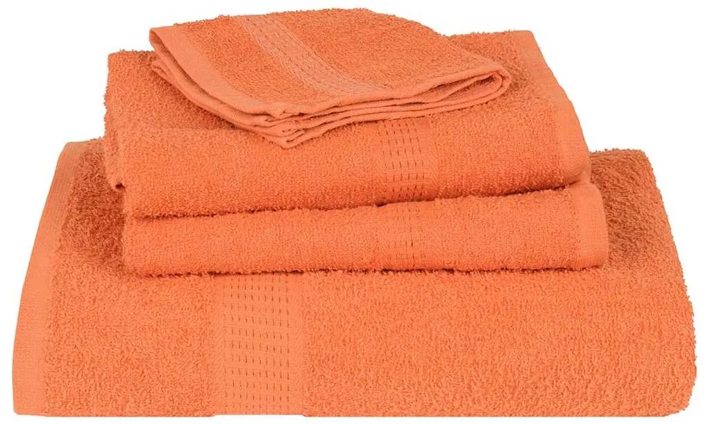 vidaXL Πετσέτες μπάνιου FROGN 10 τμχ Πορτοκαλί 70x140 εκ. 360 gsm