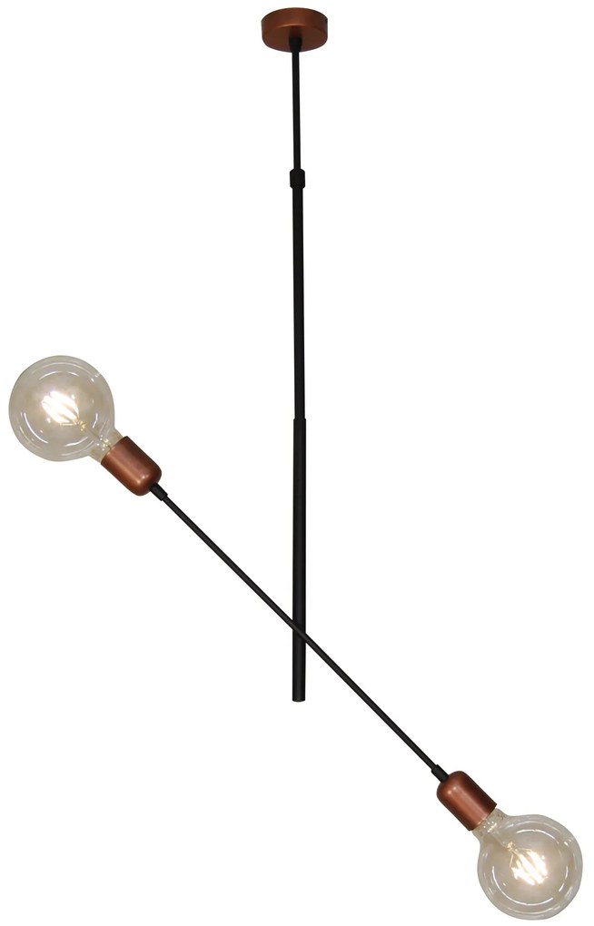 HL-3524-2 ERIC COPPER &amp; BLACK PENDANT