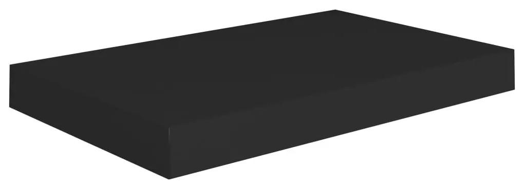 Ράφια Τοίχου 4 τεμ. Μαύρα 40x23x3,8 εκ. MDF - Μαύρο