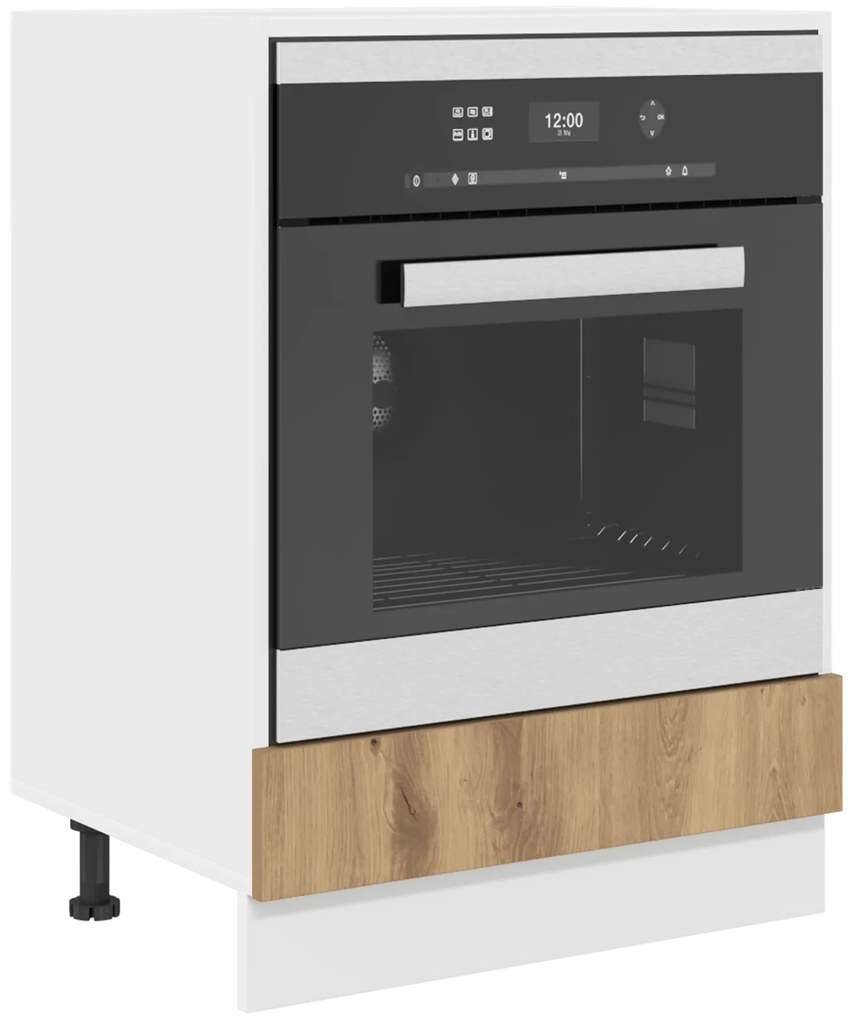 vidaXL Ντουλάπι Φούρνας - Δρυς, 60x46x81.5 εκ, Επεξεργασμένο Ξύλο