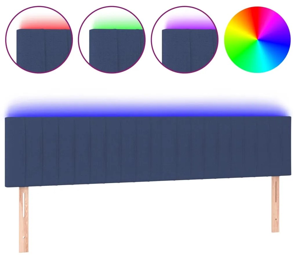 ΚΕΦΑΛΑΡΙ ΚΡΕΒΑΤΙΟΥ LED ΜΠΛΕ 160X5X78/88 ΕΚ. ΥΦΑΣΜΑΤΙΝΟ 3121862