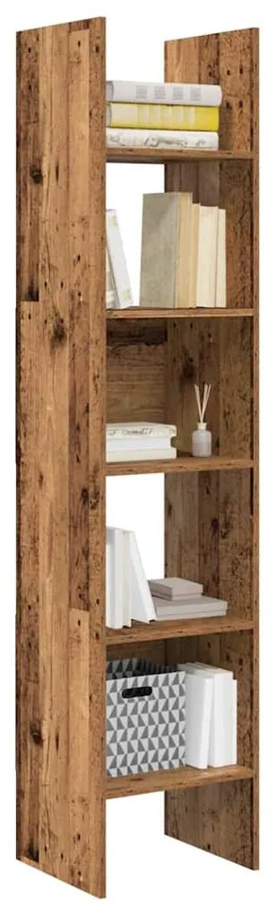 vidaXL Βιβλιοθήκη Παλαιό ξύλο 40 x 35 x 180 εκ. Επεξεργασμένο ξύλο