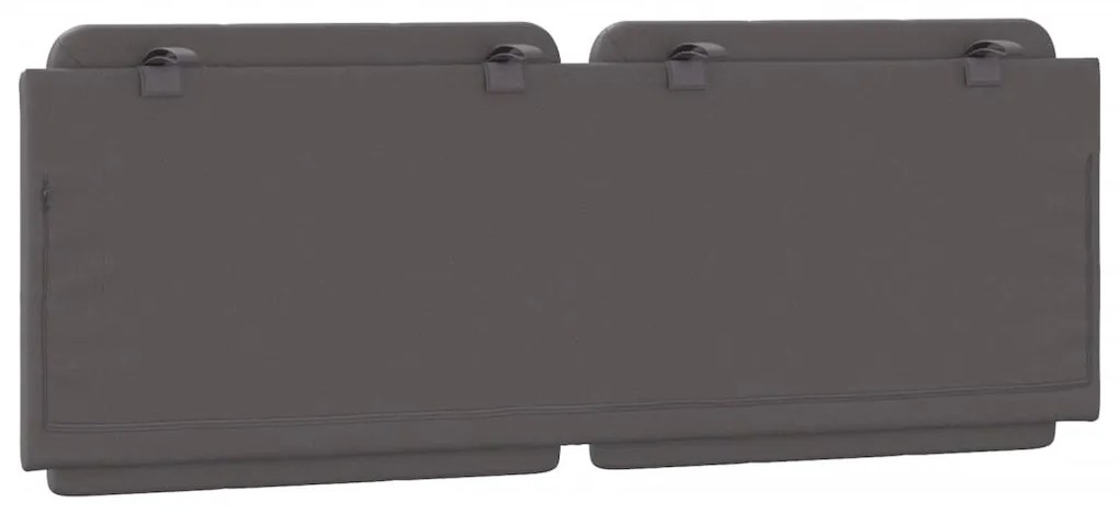 vidaXL Μαξιλάρι για Κεφαλάρι Zadar Γκρι 140 εκ. από Συνθετικό Δέρμα