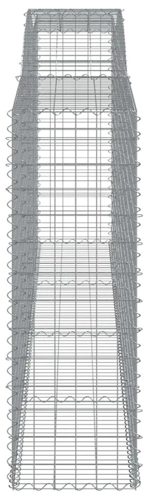 vidaXL Συρματοκιβώτια Τοξωτά 25 τεμ. 400x50x140/160 εκ. Γαλβαν. Ατσάλι