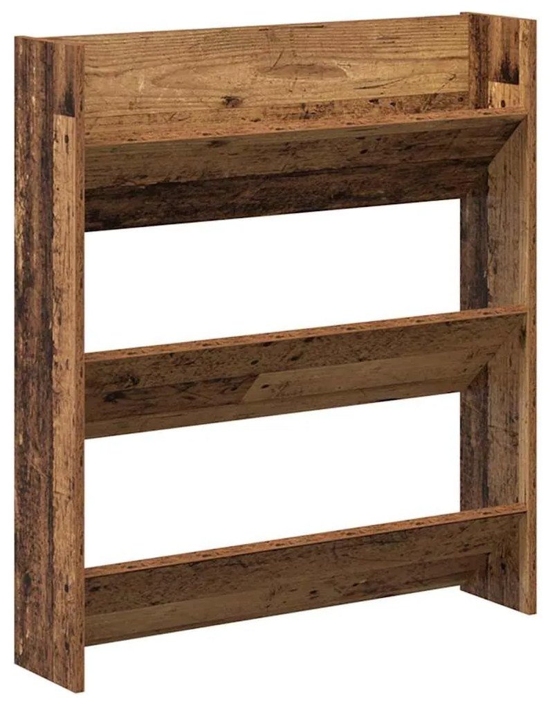 vidaXL Ντουλάπα Παπουτσιών με ράφι 2 pcs Παλαιό ξύλο 85 x 18 x 90 εκ.