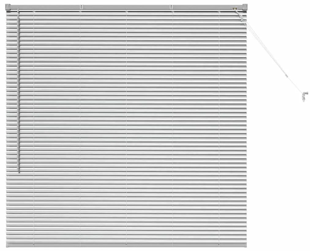vidaXL Ρολό Παραθύρου με κουρτίνες Ασημί 130 x 130 cm Αλουμίνιο