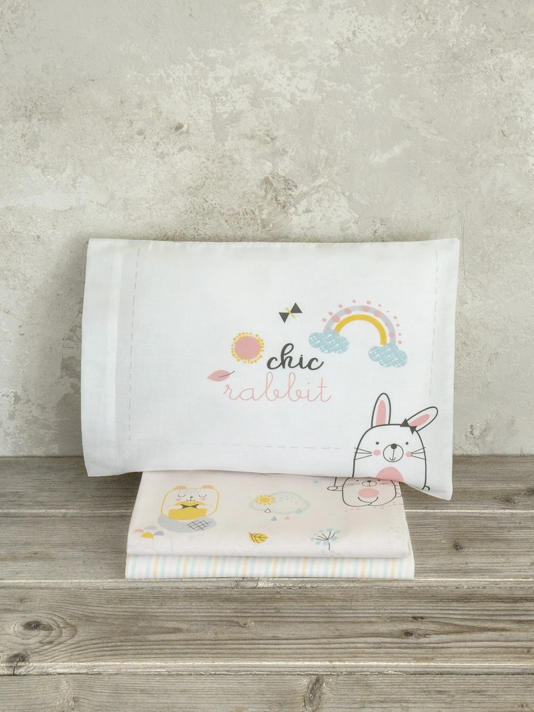 Σετ Παπλωματοθήκη Κούνιας - Chic Rabbit 5206482119574