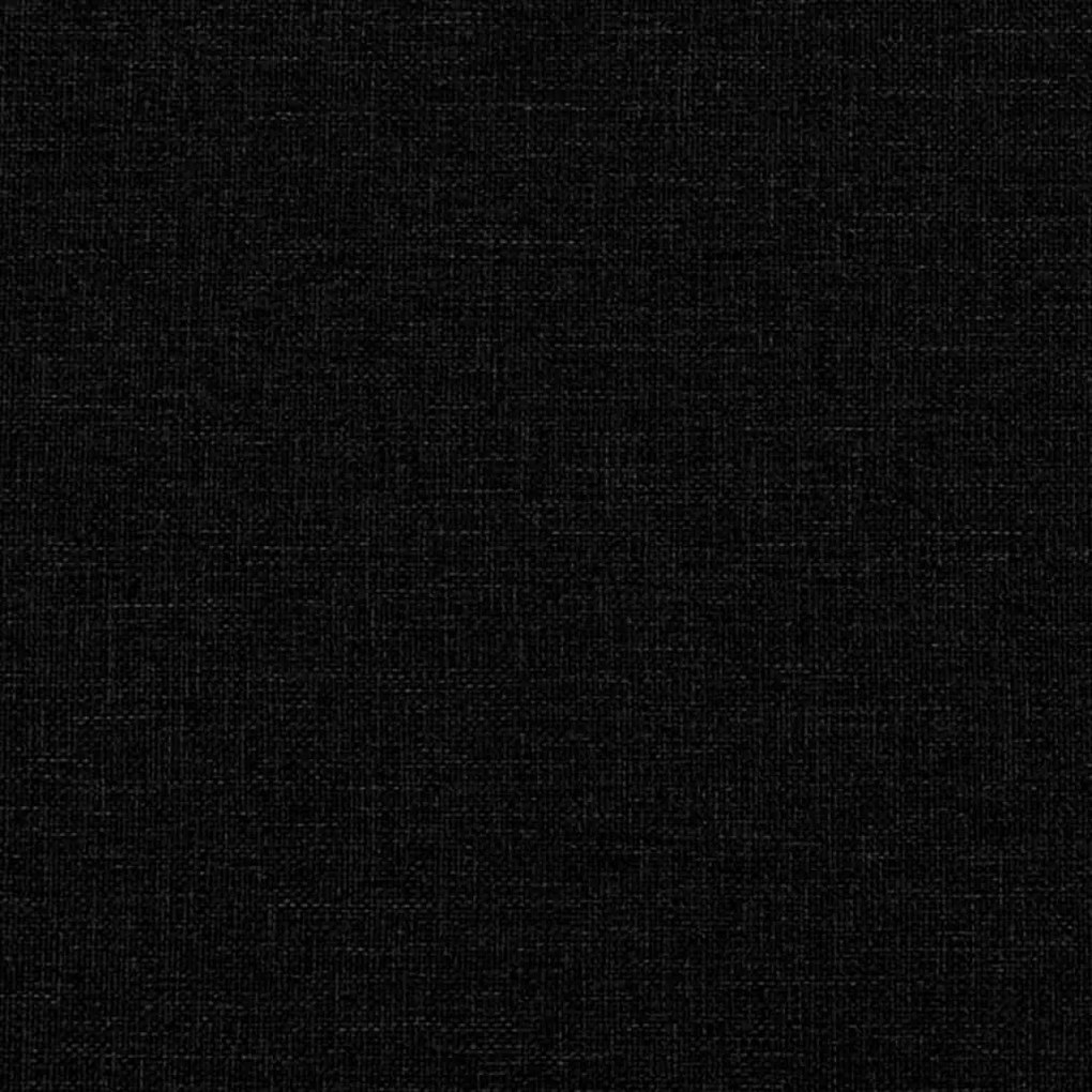 vidaXL Καναπές Διθέσιος Μαύρο 120 εκ. Υφασμάτινος